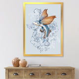 Flying Fish On Peonies