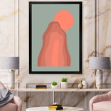 Pink Sunset Mountain Landscape