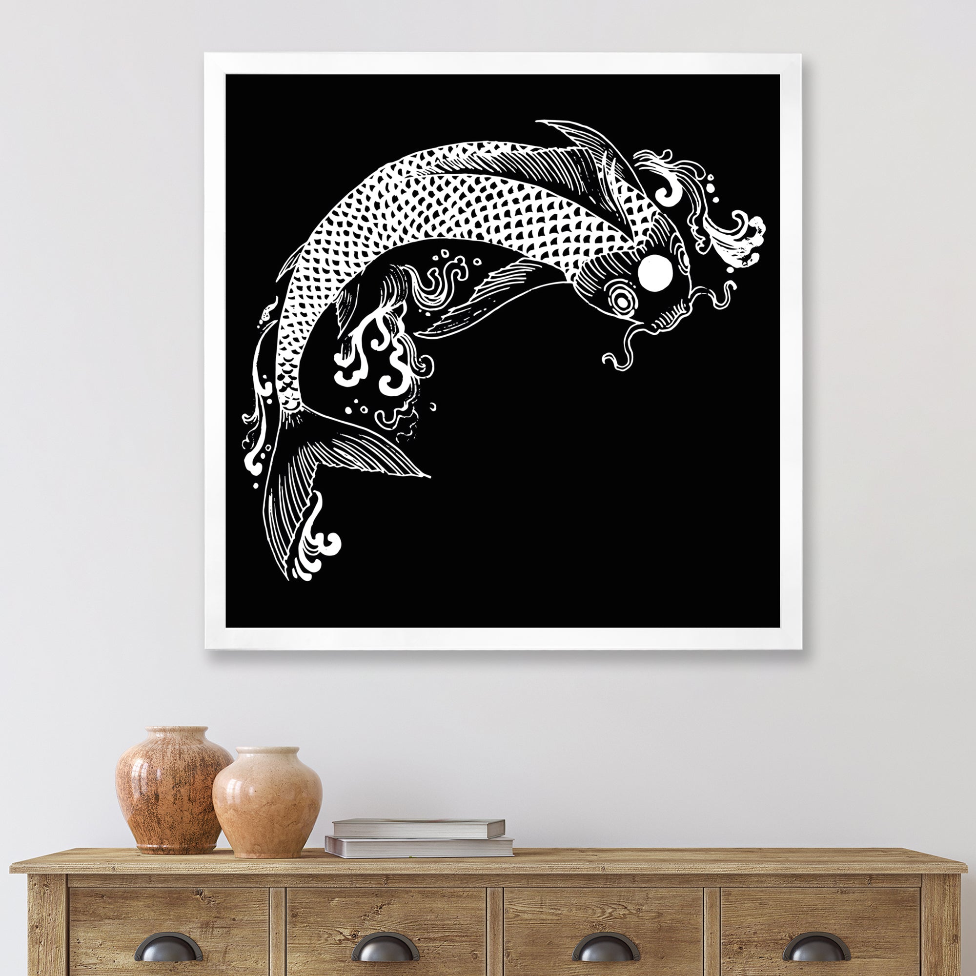 Chinoiserie Koi Fish I