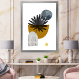 Tropical Palm Leaf & Abstract Geometry Shapes I