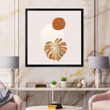 Tropical Palm Leaf & Abstract Geometry Shapes II