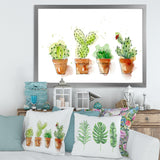 Cacti In Ceramic Pots In Gentle Tones I