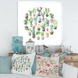 Cacti In Ceramic Pots In Gentle Tones II