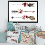 Ethnic Feathers and Flowers On Native Arrows III