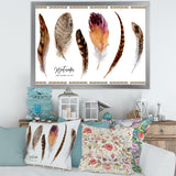 Exotic Vibrant Boho Feathers