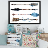 Ethnic Feathers and Flowers On Native Arrows IV