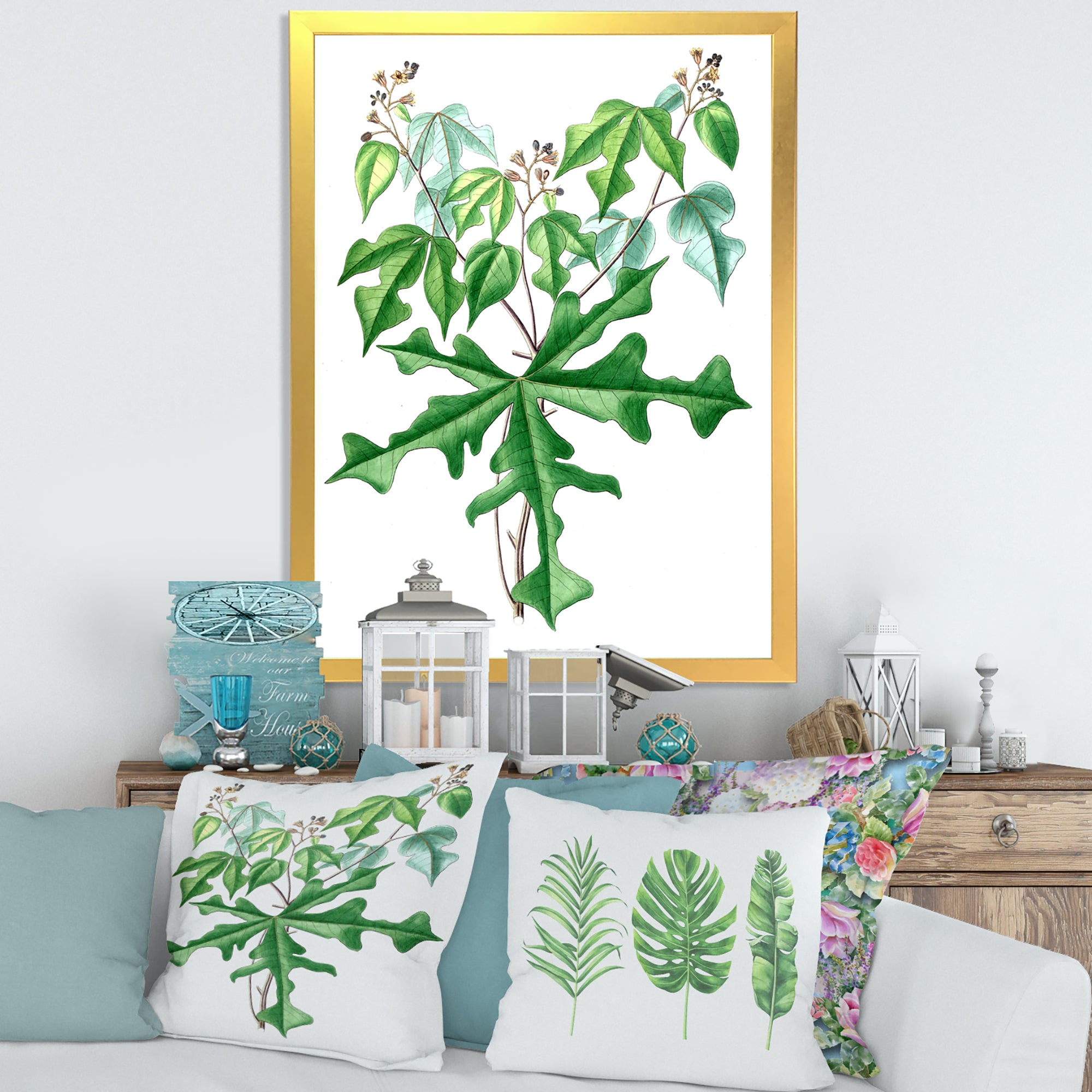 Vintage Drawing of Wild Plants