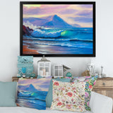 Blue Waves Breaking At The Beach I