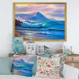 Blue Waves Breaking At The Beach I