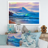 Blue Waves Breaking At The Beach I