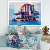 Skypscrapers By The Bridge In Ancient City