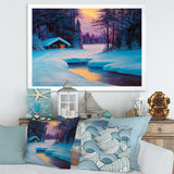 Old Cabin In Winter Forest II