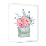 Gift Box With Pink Roses