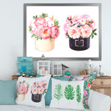 Flower Box With Peonies and Rose