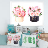 Flower Box With Peonies and Rose