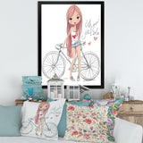 Young Girl With Bicycle
