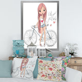 Young Girl With Bicycle