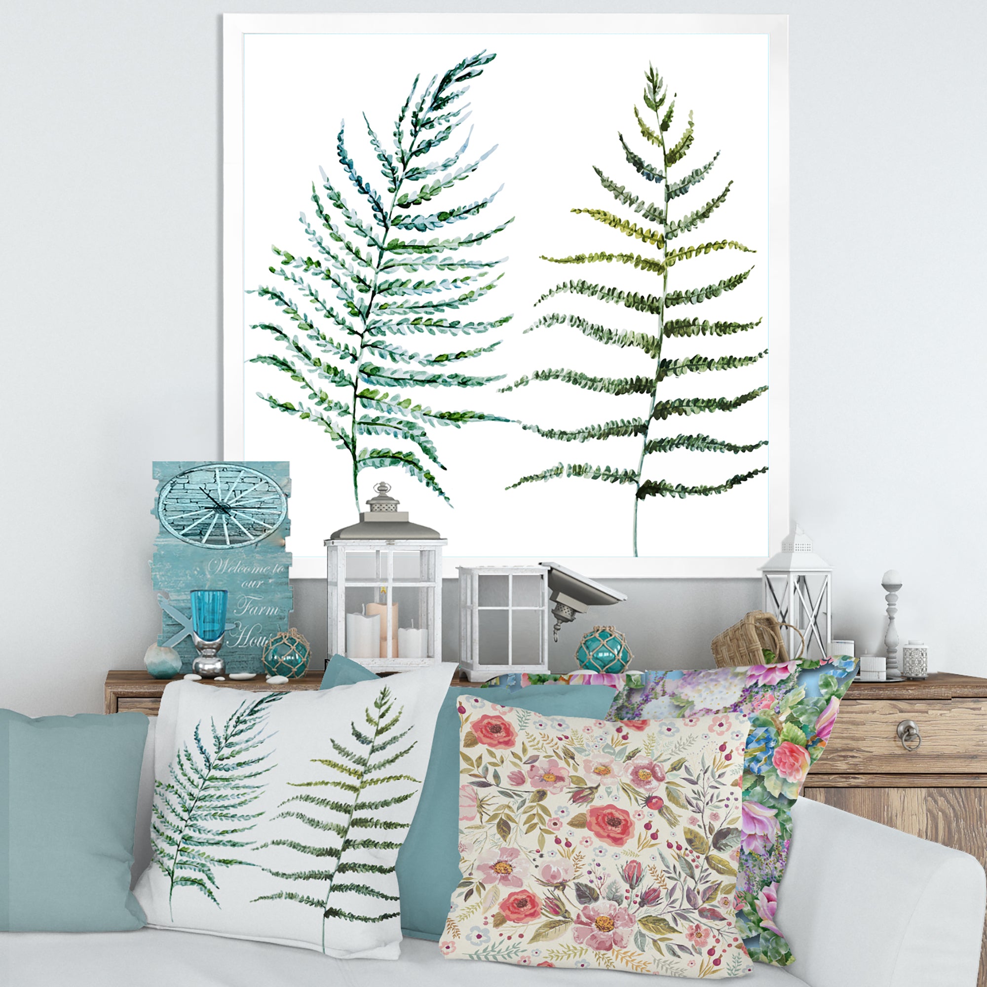 Two Fern Leaves
