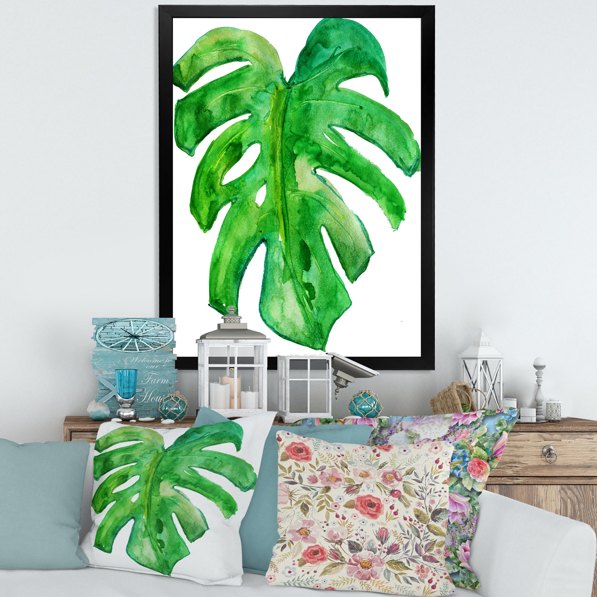 Tropical Leaf Of Monstera I