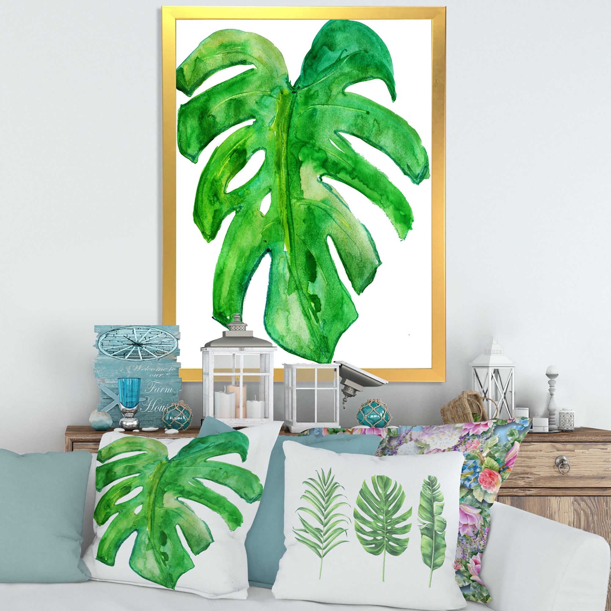 Tropical Leaf Of Monstera I