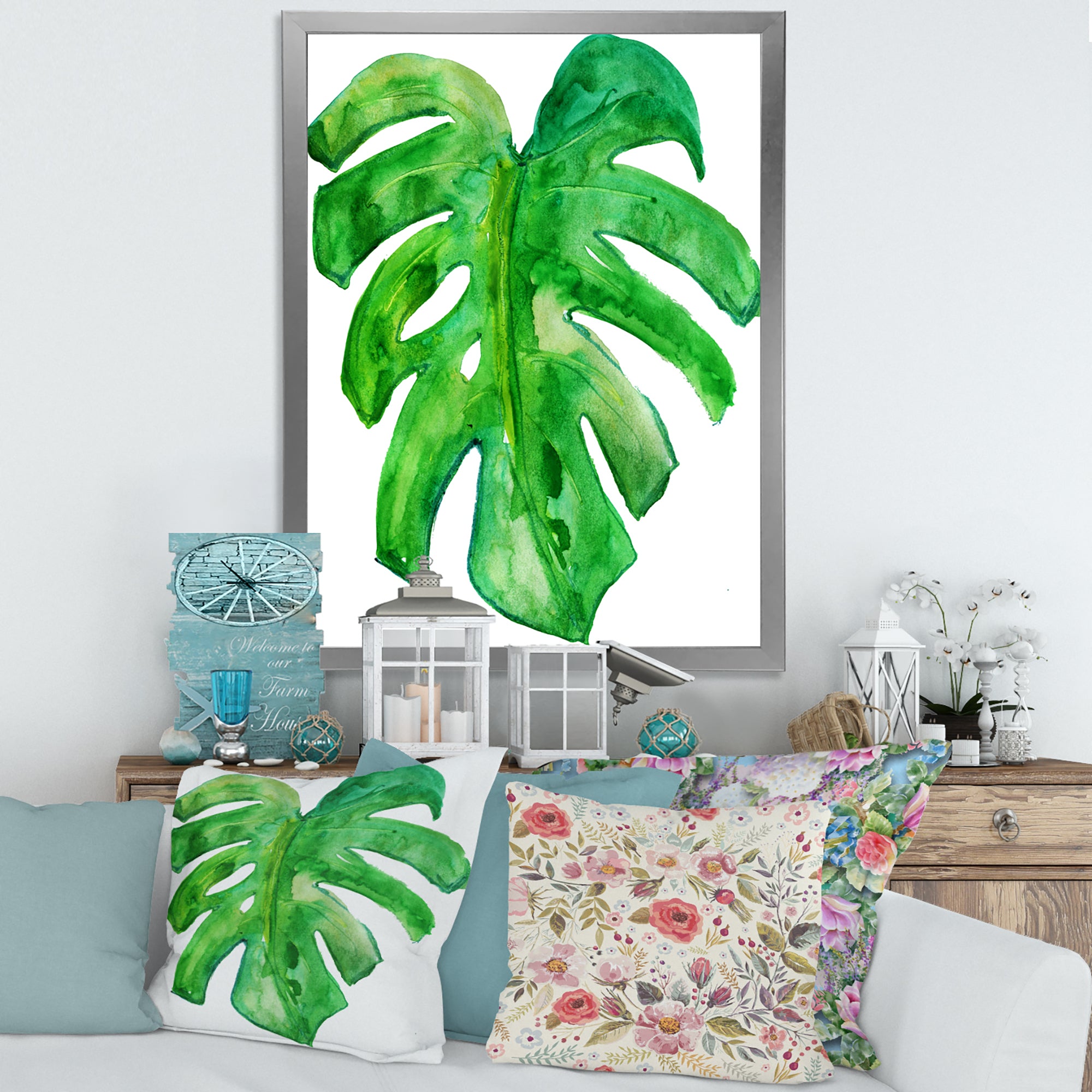 Tropical Leaf Of Monstera I