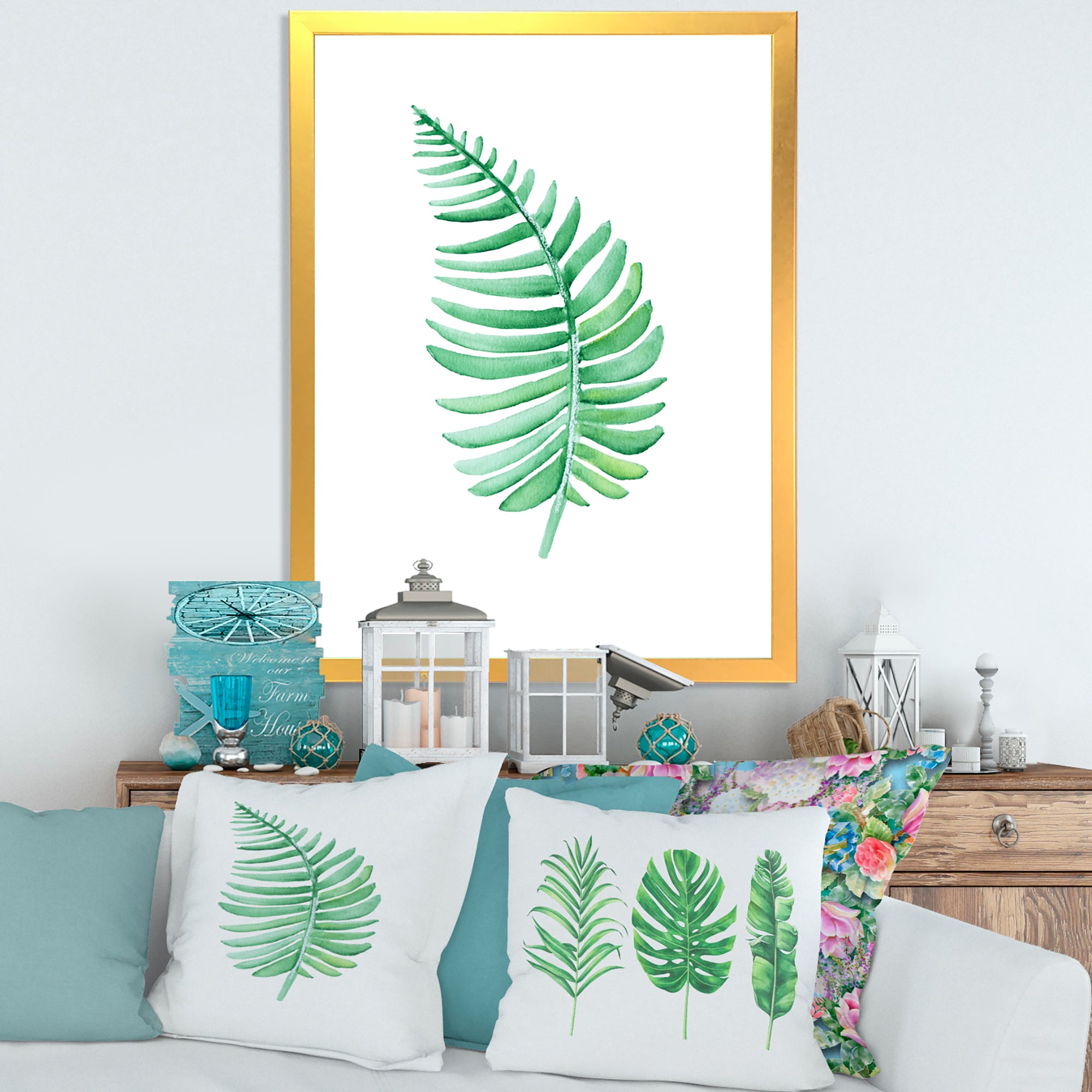 Tropical Leaf Of Monstera III