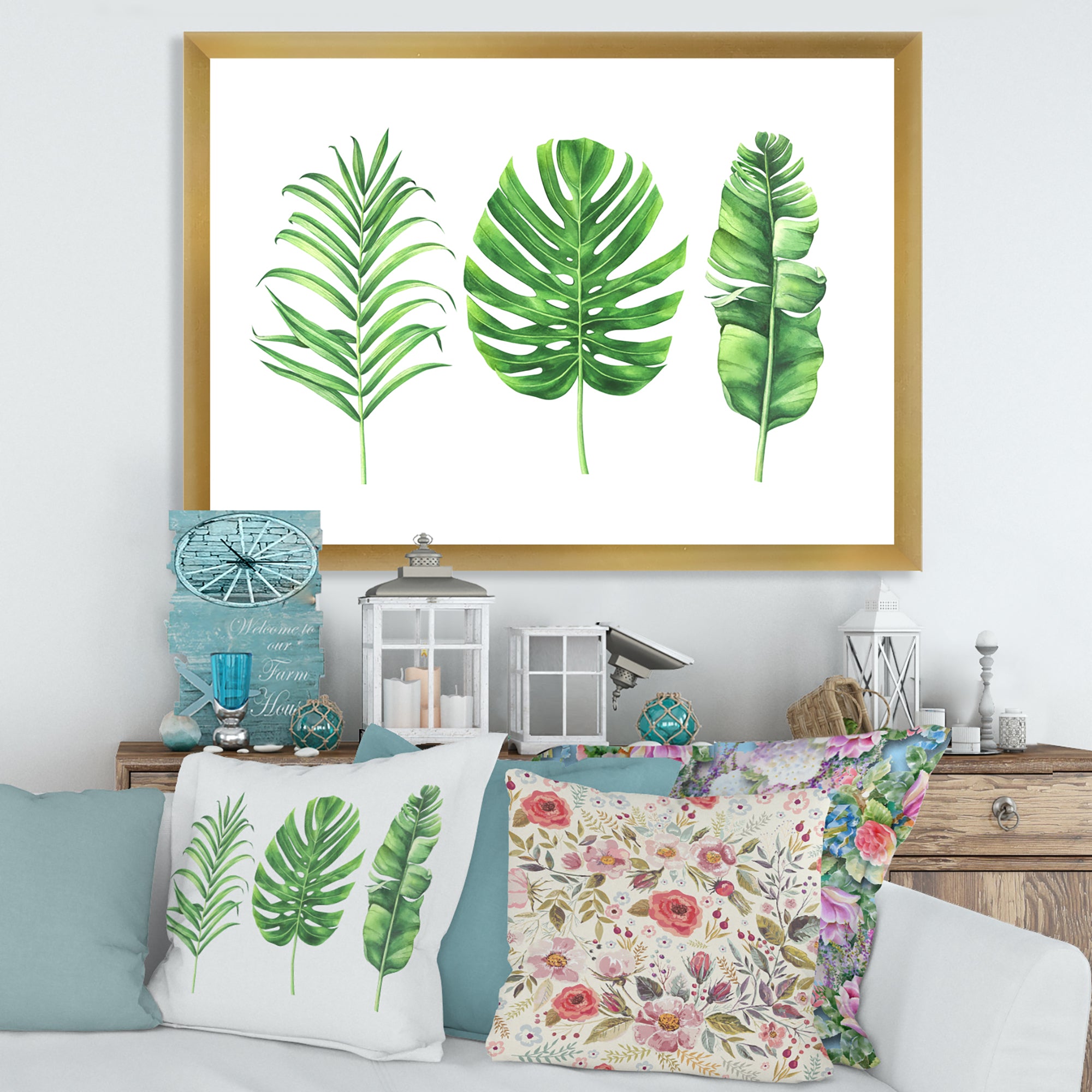 Tropical Leaf Of Monstera IV