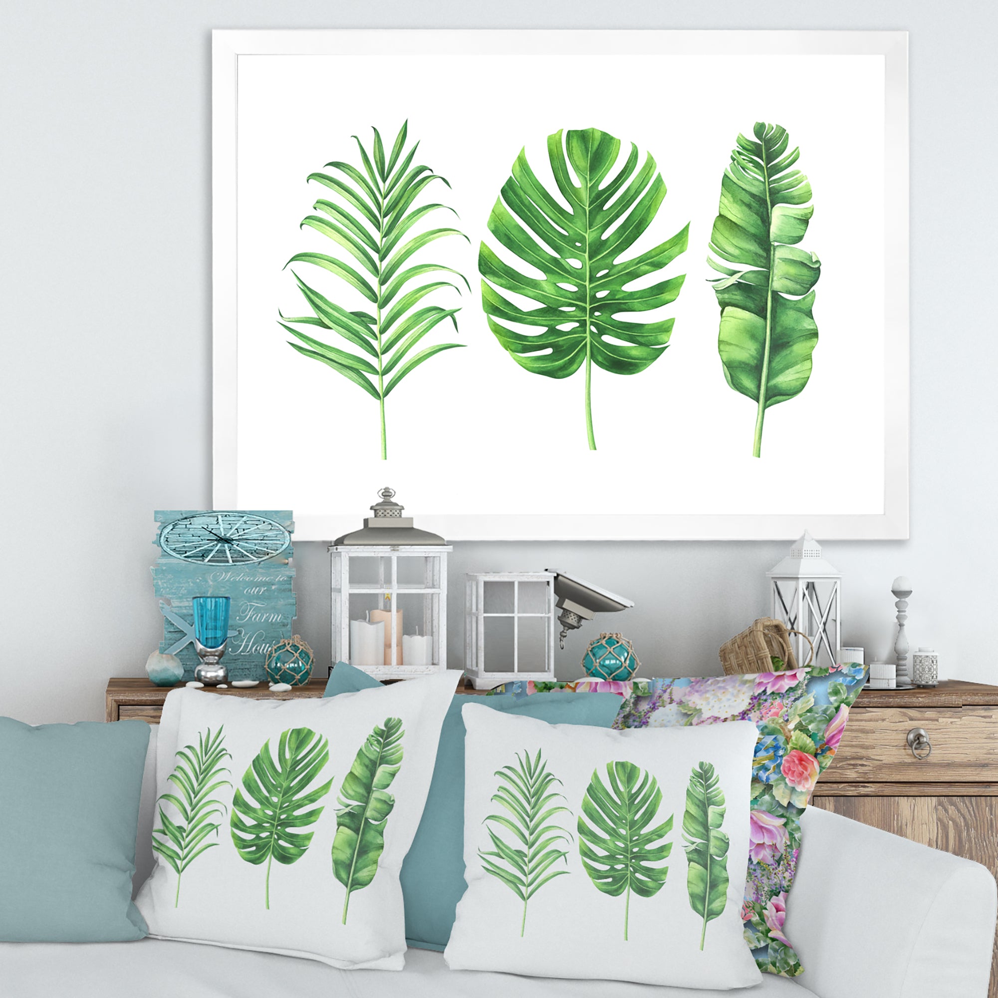 Tropical Leaf Of Monstera IV