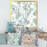 Floral Seamless Pattern Succulents Ferns Thorns
