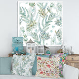 Floral Seamless Pattern Succulents Ferns Thorns