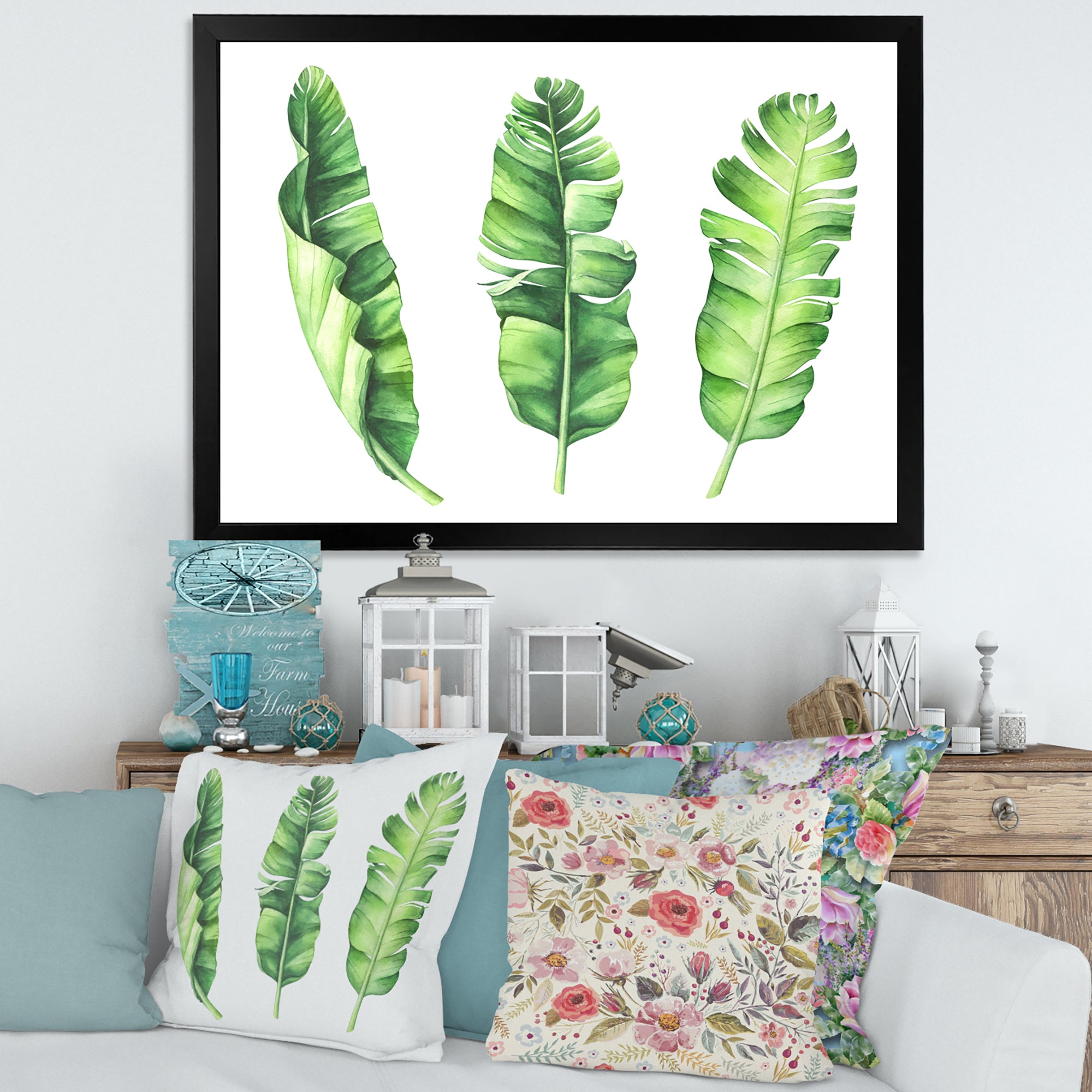 Tropical Banana Leaves Set