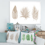 Tropical Beiges Leaves