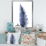 Tropical Blue Watercolour Leaves II