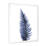 Tropical Blue Watercolour Leaves II