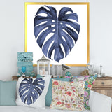 Tropical Blue Watercolour Leaves III