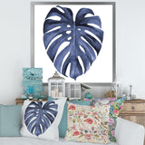 Tropical Blue Watercolour Leaves III