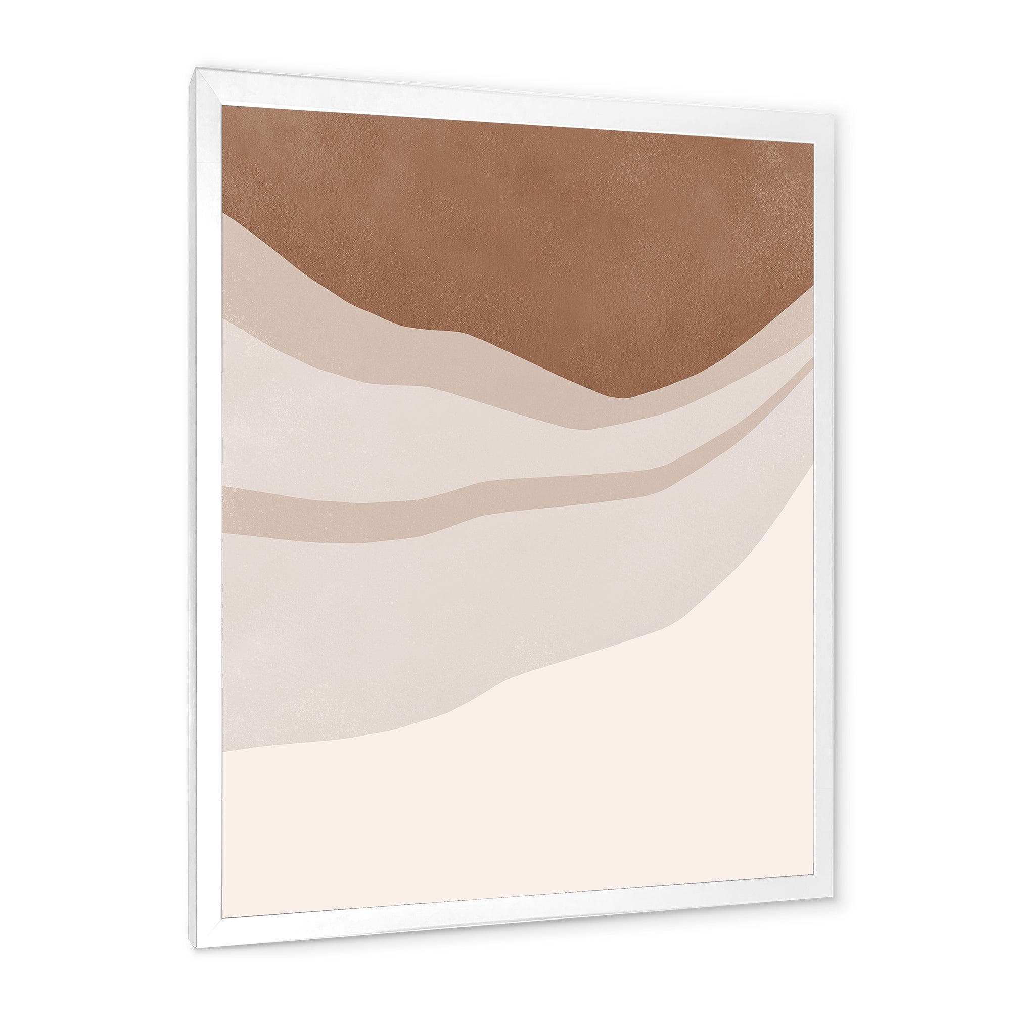 Terracotta and Ivory Shapes with Scuff Effect