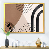 Abstract Shapes in Terracotta and Ivory Shapes I