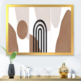 Abstract Shapes in Terracotta and Ivory Shapes II