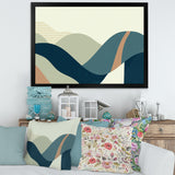 Abstract Geometric Landscape With Hills