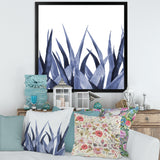 Navy Blue Agave Leaves