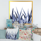 Navy Blue Agave Leaves