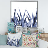 Navy Blue Agave Leaves