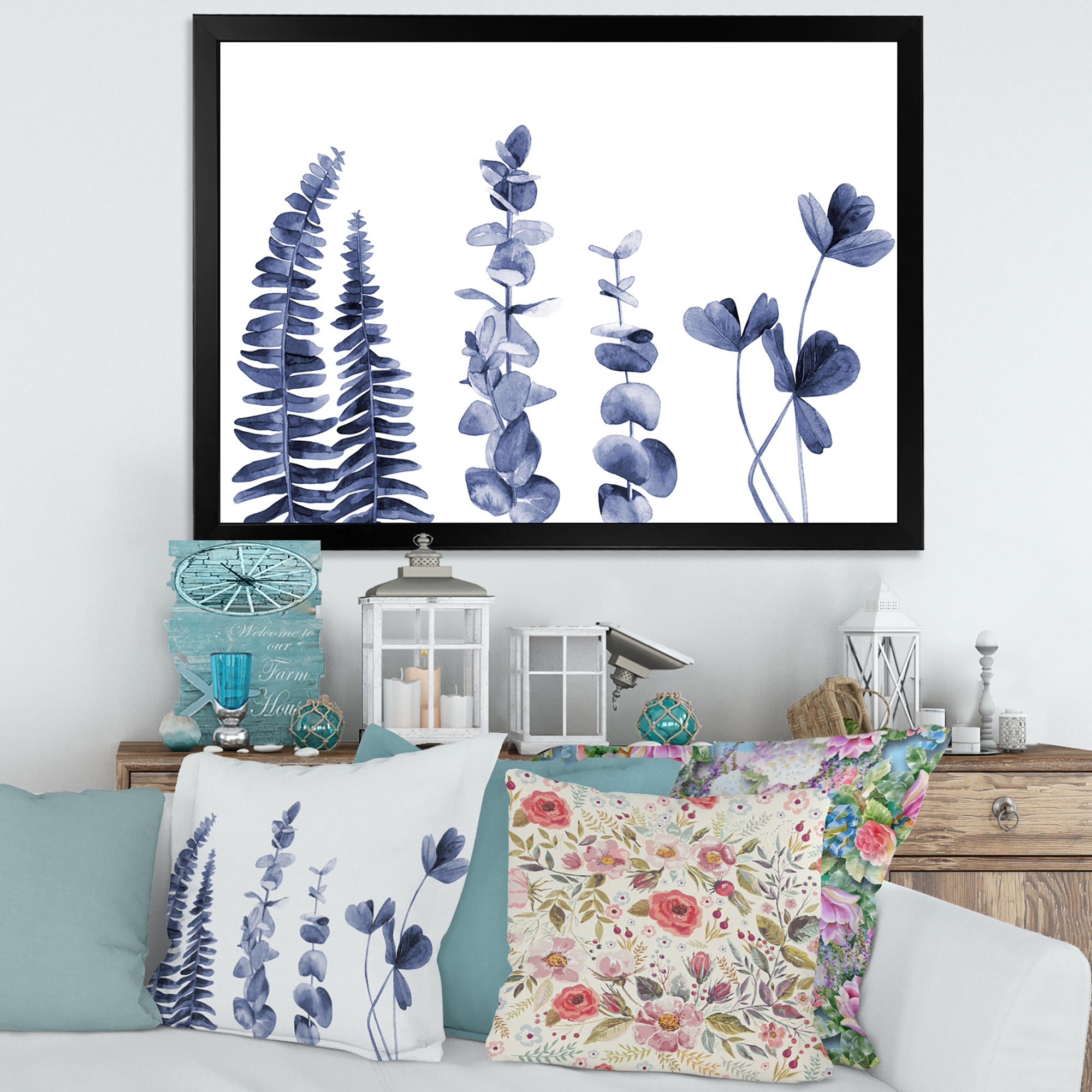 Navy Blue Eucalyptus I