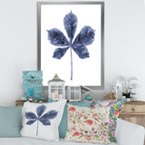 Navy Blue Chestnut Leaf