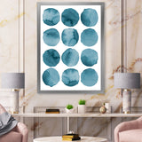 Aquamarine Circles Blue Geometric Elements