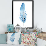 Blue Boho Feathers