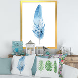 Blue Boho Feathers