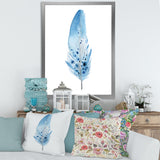 Blue Boho Feathers