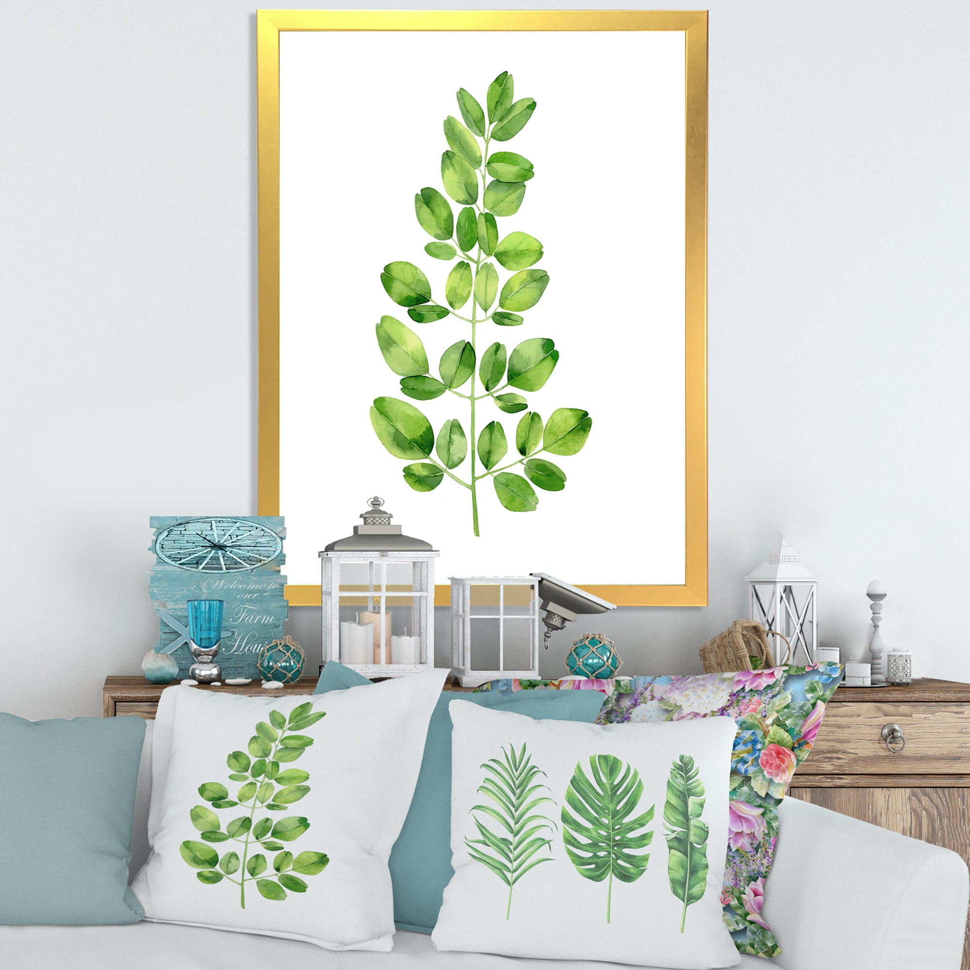 Moringa Branch Tropical Tree Foliage